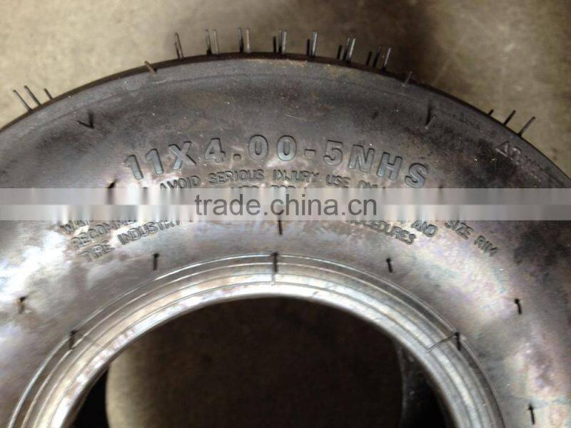 11X4.00-5 lawn mower wheel tubeless hand truck wheel golf cart pneumatic