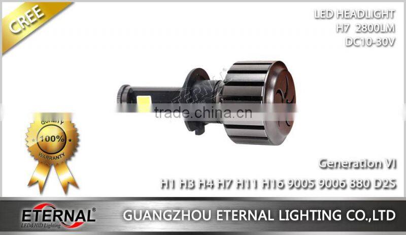 60W/pr universal size LED headlight bulb replacement H1 H3 H4 H7 H11 H13 9005 9006 880 D2S car automotive led headlight bulb kit