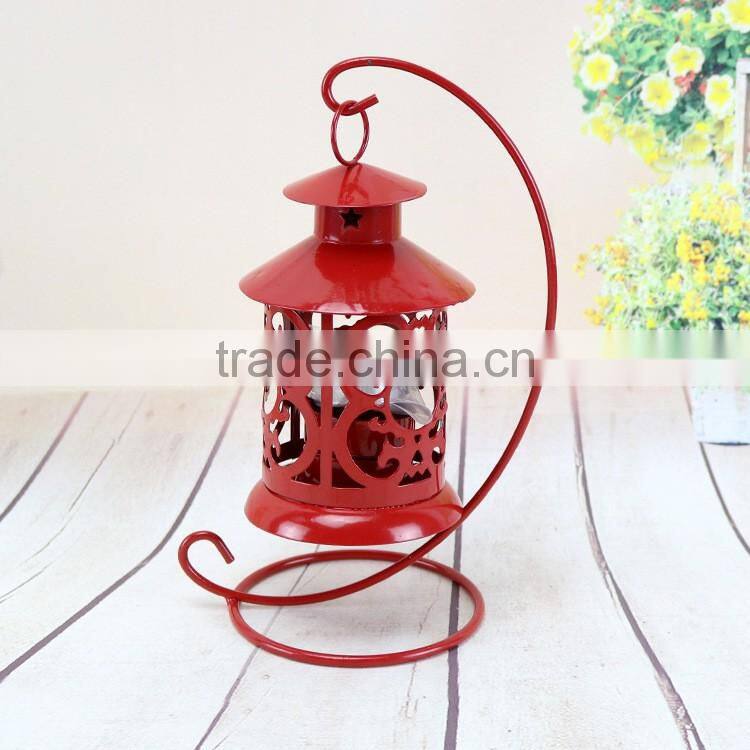 Wrought Iron Classical Street Lamp Candlestick Wedding Gift Candle Holder