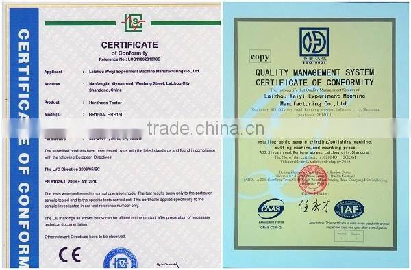 HBC hunner hitting type brinell hardness tester