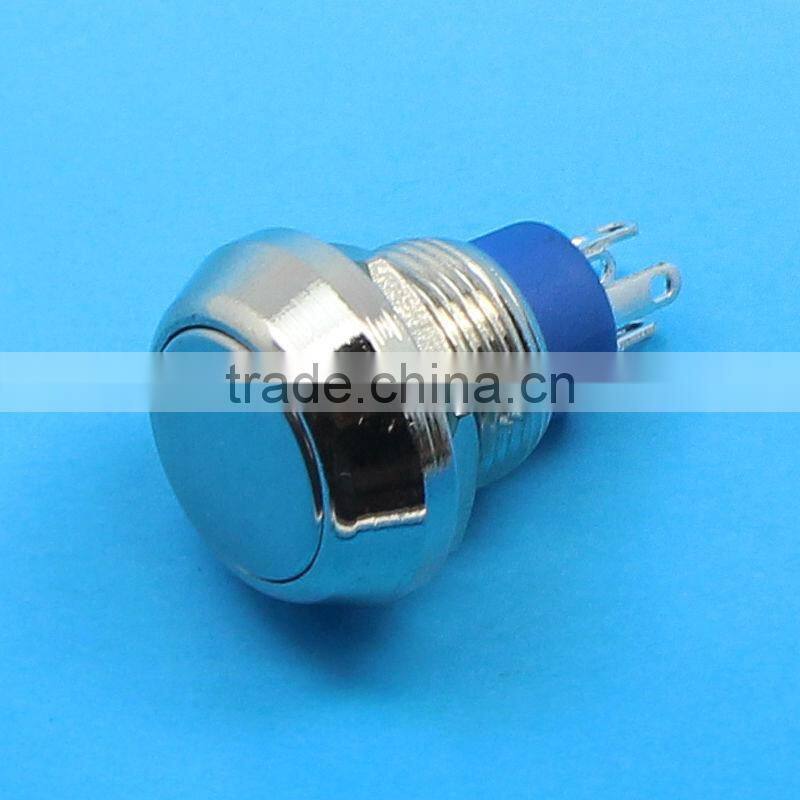 12mm waterproof momentary push button switch