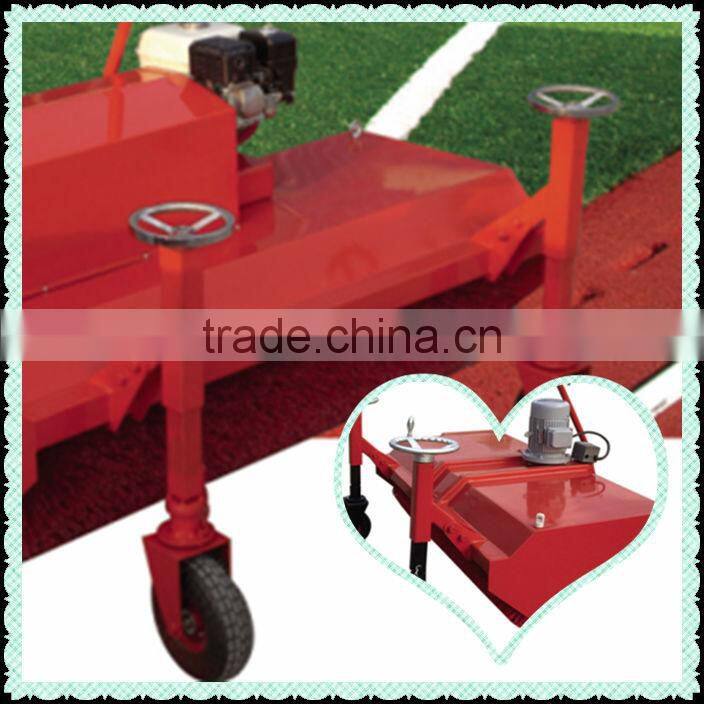 petrol driven artificial turf brush machinr/lawn sweeper/brush sanding machine