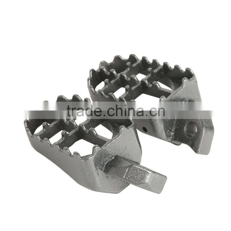 Iron Footpeg Footrest For Kawasaki KDX250 125 250 91-96 KX500 91-03 KDX 200 220