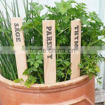 printed wooden label