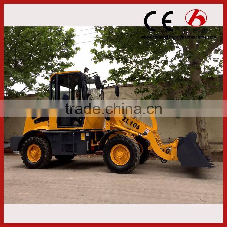 CE certificate mini wheel loader ZL10F for sale