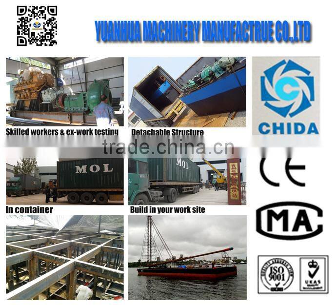 Drill-type sand dredger for Romania