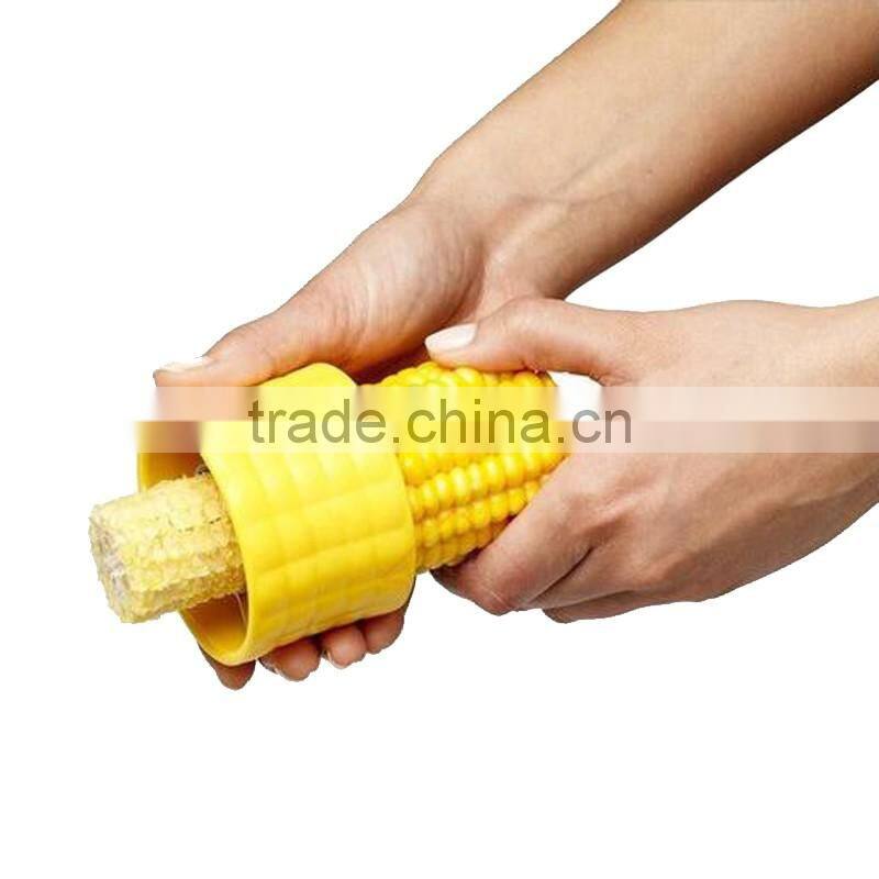 Kitchen tool safely strip whole cobs corn stripper