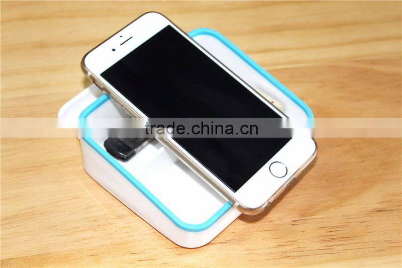 Convenient Plastic Desktop Table Pad Cell Mobile Phone Bracket Stand Support Hoder With Storage Box