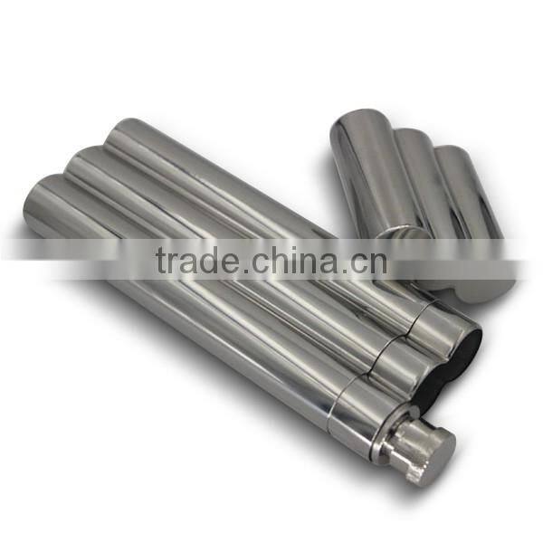Hip flask cigar tubes wholesale 2 oz