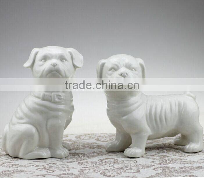 Customized mini resin french bulldog figurines model set