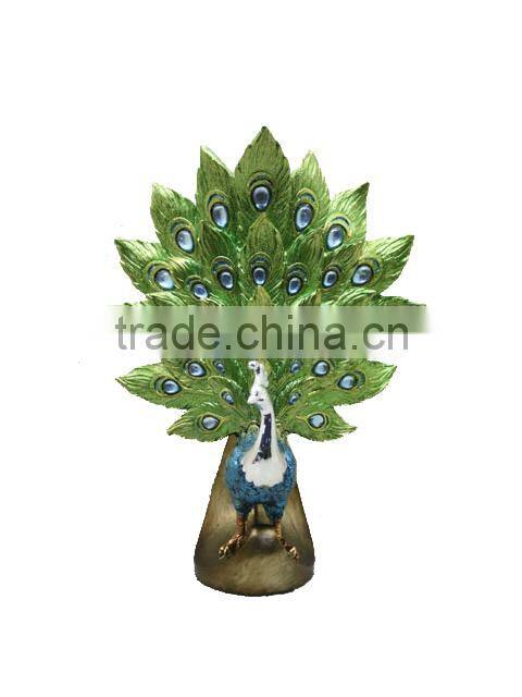 handmade resin peacock sculpture statue for sale