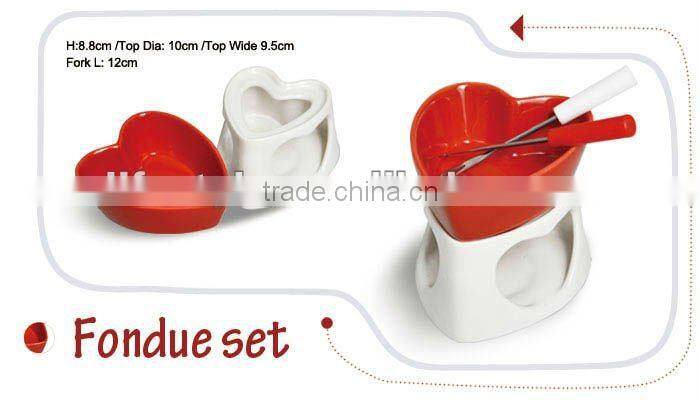 Valentine Fondue Set