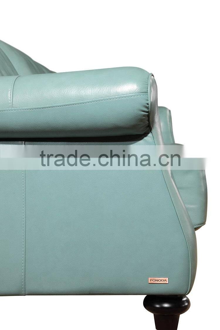 high quality top grain leather 12 3 sectional sofa