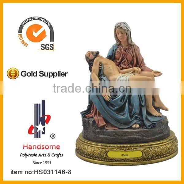 8"resin St.pieta catholic religious figurine hot sale statue