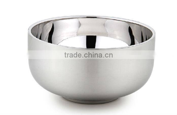 stainless steel double-layers Korea-style bowl