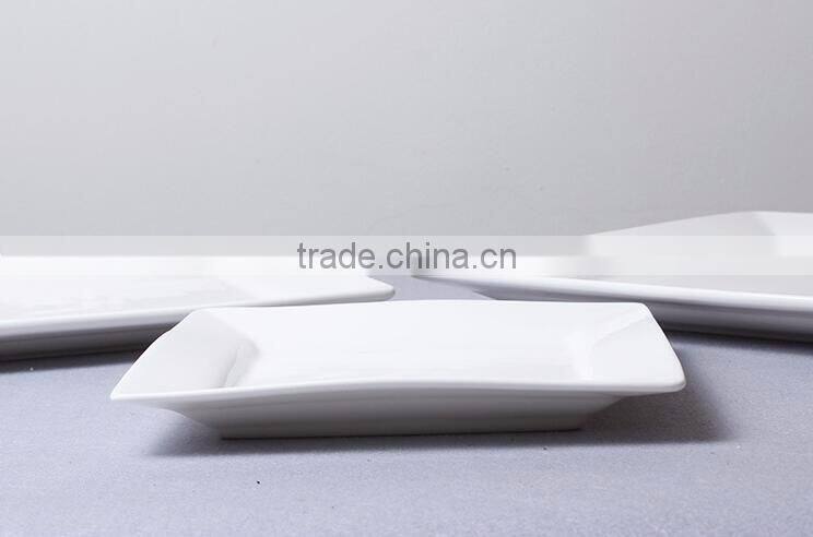 High quality ceramic white dining plate sets