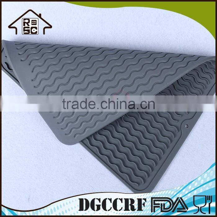 NBRSC Silicone Dishes Drying Mat Draining Mat for Kitchen Counter Dish Dryer Mat For Dish Drying