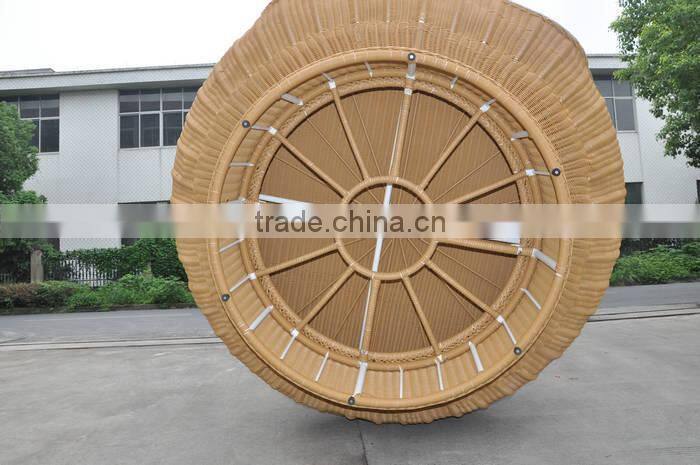 Outdoor swing bed with canopy