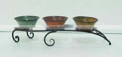 Unique metal wall mounted candle holder