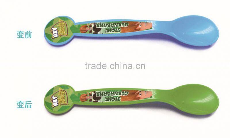16CM Custom Printing Baby Spoon Plastic Baby Spoon