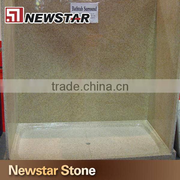 Polished natural granite shower wall panels