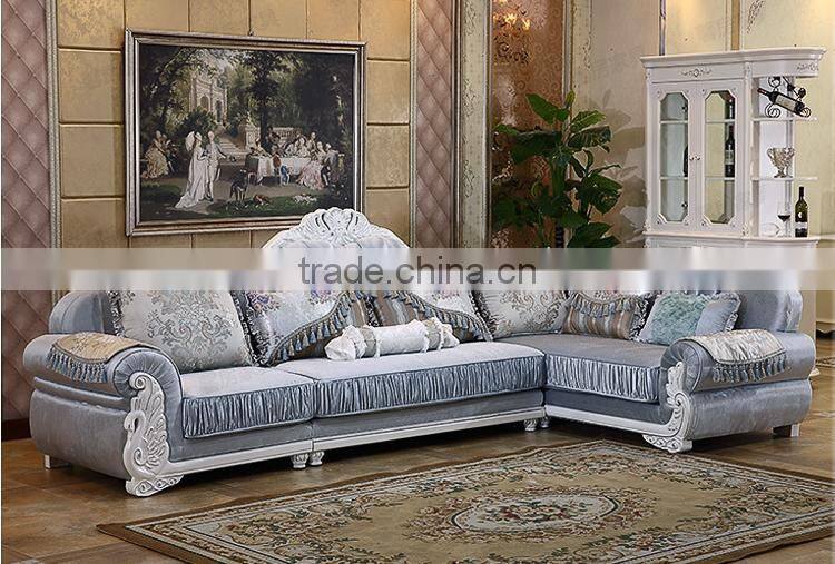 M511-1 French New Arrival Latest Design Luxurious Silk Fabric Sofa Set