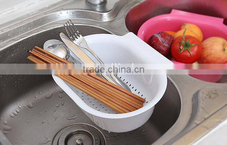 PP plastic hanging sink drain basket for kitchen
