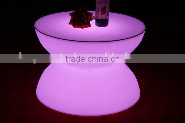 illuminated Spa triangle shaped led tables for indoor or outdoor using