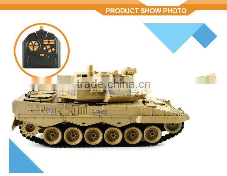 R/C Fight Tank With Light And Music Radio-Controlled Models Military Combat R/C Toy