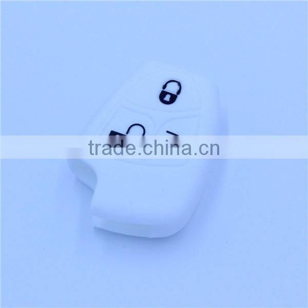 for Mercedes Benz 3 buttons silicone car key case, silicone car key covers for benz