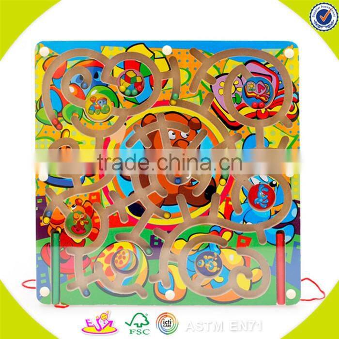 wholesale popular kids wooden toy maze top fashion children wooden toy maze W11H013