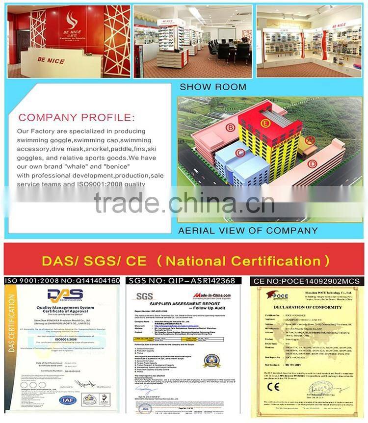 Hot CE approval 2016 hot sale Water Sports Training Snorkeling Equipment Anti-Fog Silicone Scuba Diving Mask Snorke