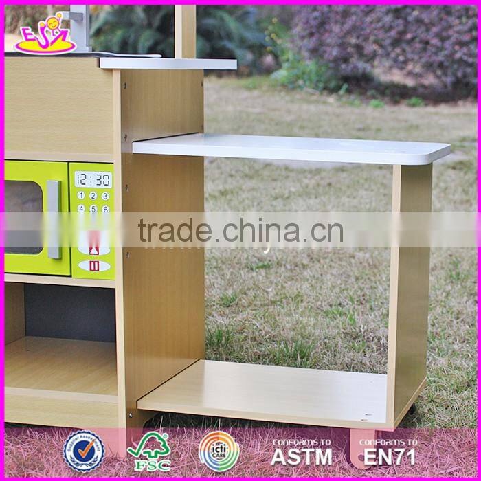 2017 New design kids pretend play toy wooden kitchen preschool children toy wooden kitchen best toy wooden kitchen W10C249