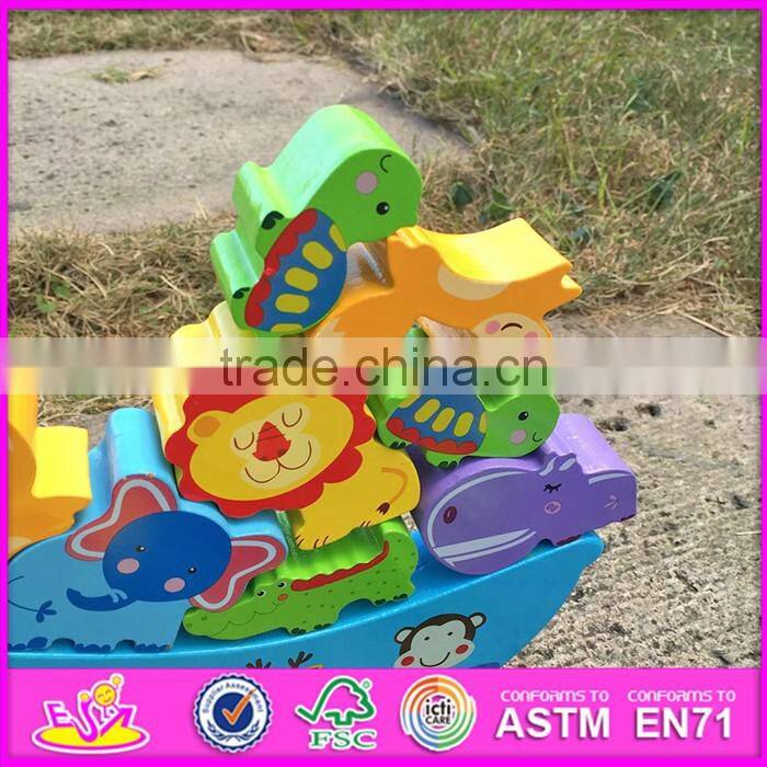 2016 new design funny toddlers wooden balancing toys for 2 year olds W11F047