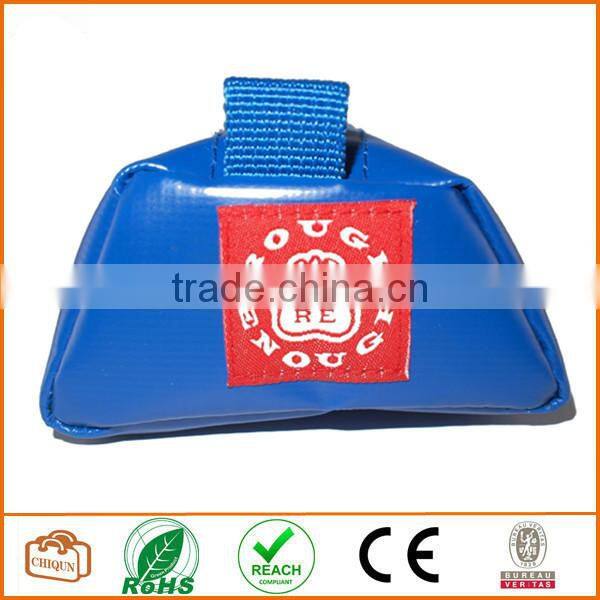 Tarpaulin Name Tag Small Pencil Case Pouch (Blue)