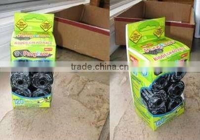 plastic Color Eco-friendly dog poop waste bag