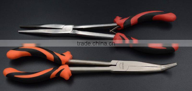 2017 11inch plastic handle long nose fishing plier