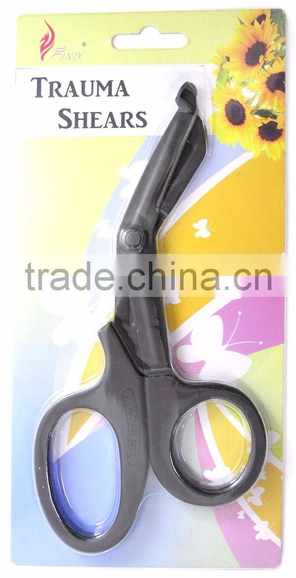 Black Non-Stick Fluoride Coated EMT Trauma Shears and Utility Bandage Scissors