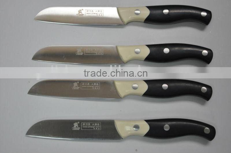 color plastic handle fruit knife