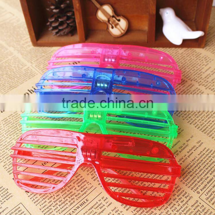 LED Party Glasses Light Up Slotted Shades Kids LED Light Glasses For Halloween