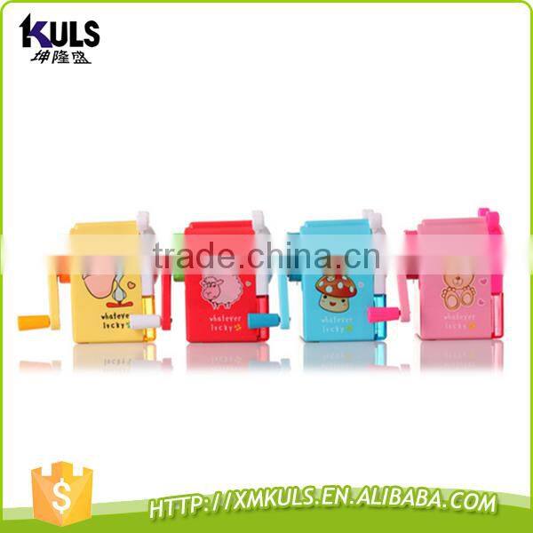 School supplies windmills cartoon hand plastic pencil sharpener