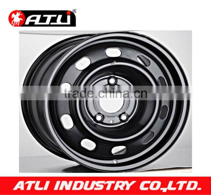 BLACK/SILVER steel wheel for cars