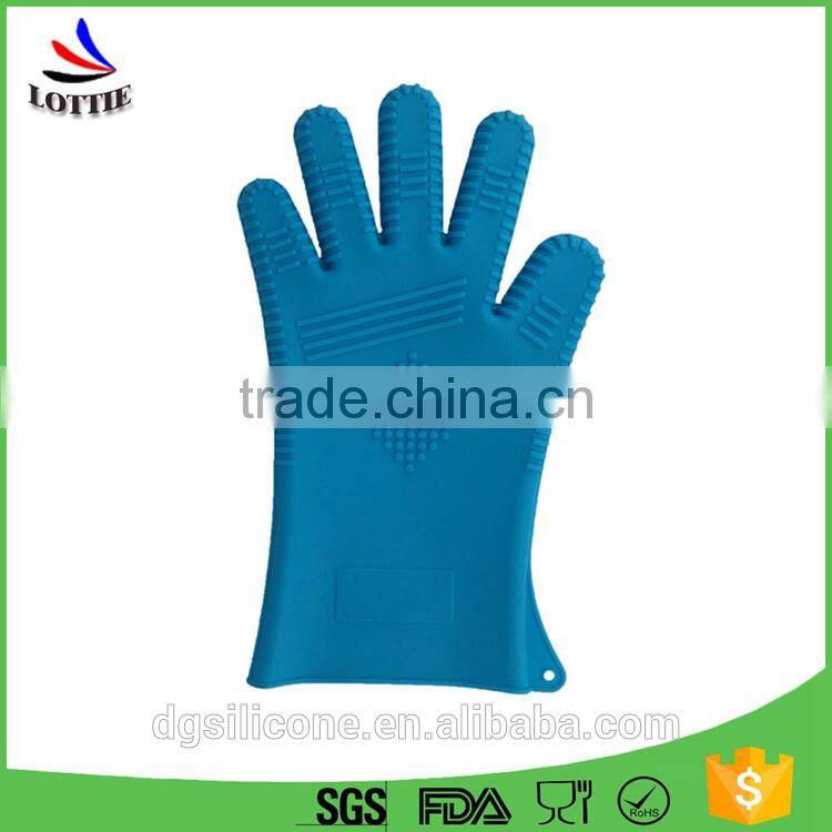 Hot sale kitchen waterproof silicone oven gloves heat resistant silicon gloves for cooking/silicone mitts