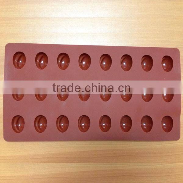 High quality food grade silicone 24 cups peanut silicone chocolate molds chocolate maker Online selling silicone cake molds