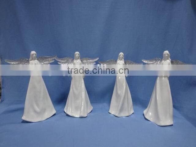 white angel decorations porcelain holiday decorations
