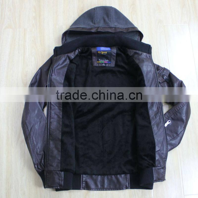Mens Fashion Quilted PU Leather Jackets