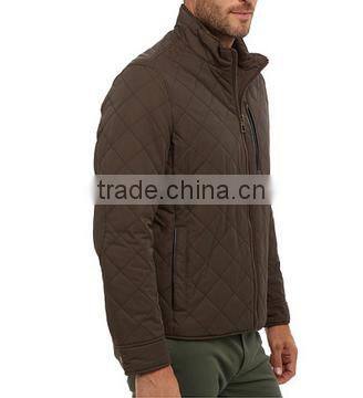 Men's long sleeve quilted nylon jacket