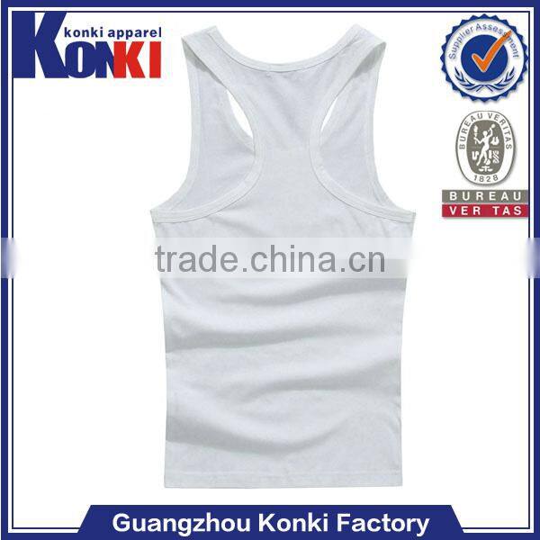 Custom plain mens gym tank top