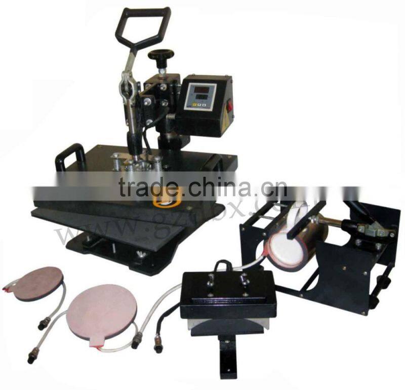 5 in 1 T-shirt/Mug/Cap/Plate Combo heat press machine