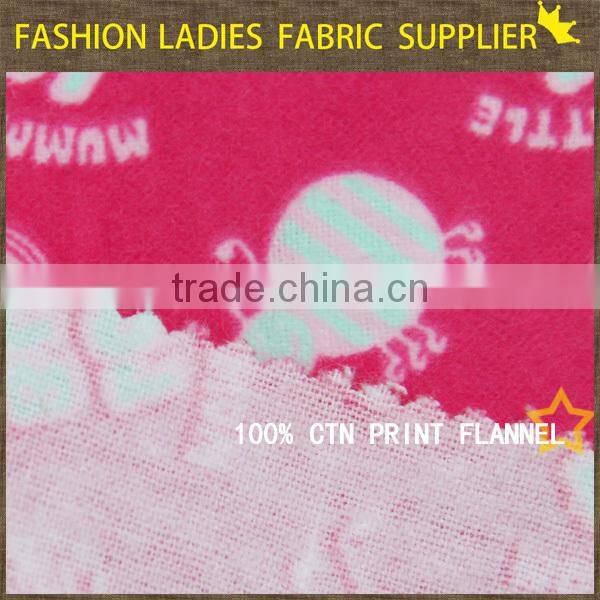 shaoxing textile 100%cotton 20x10 print fabric cotton fabric flannel shirt flannel cloth